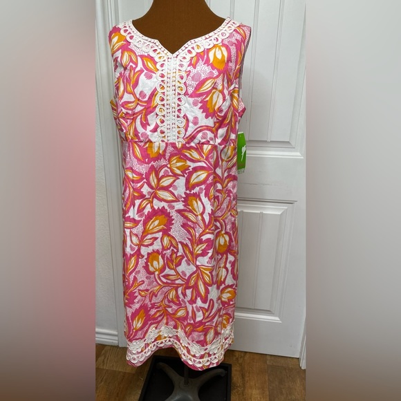 Pappagallo Dresses & Skirts - NWT Pappagallo Sleeveless Floral Print Sheath Dress Strawberry Burst Size 14